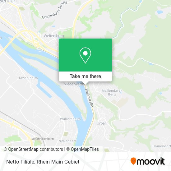 Netto Filiale map