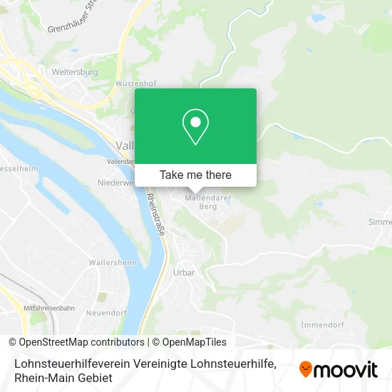 Карта Lohnsteuerhilfeverein Vereinigte Lohnsteuerhilfe