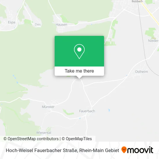 Карта Hoch-Weisel Fauerbacher Straße