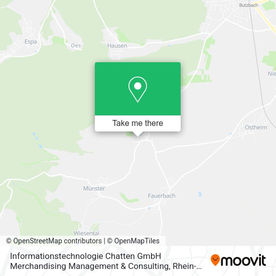 Карта Informationstechnologie Chatten GmbH Merchandising Management & Consulting