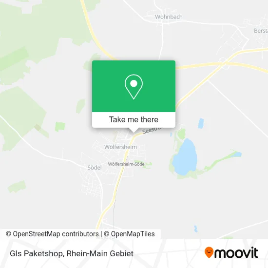 Gls Paketshop map