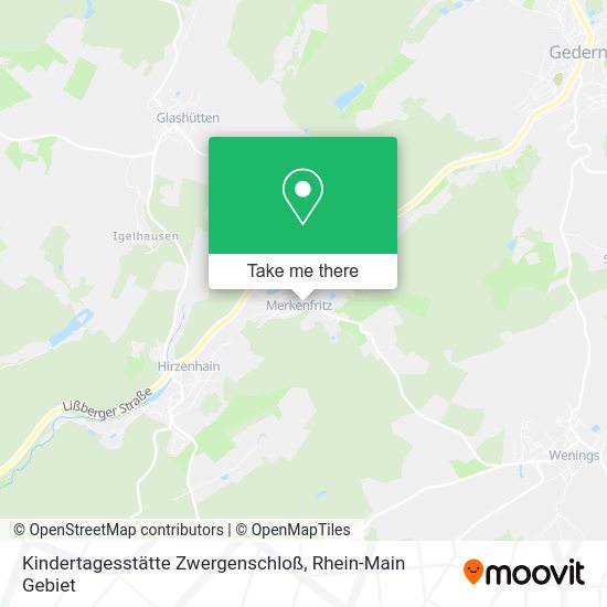 Карта Kindertagesstätte Zwergenschloß
