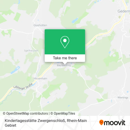 Карта Kindertagesstätte Zwergenschloß