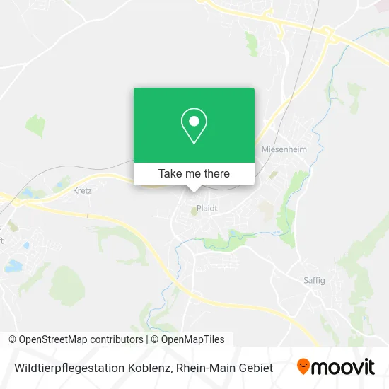Карта Wildtierpflegestation Koblenz