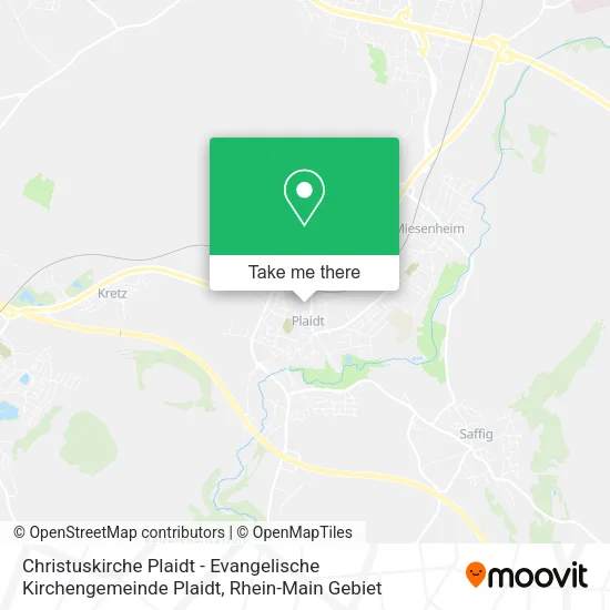 Карта Christuskirche Plaidt - Evangelische Kirchengemeinde Plaidt