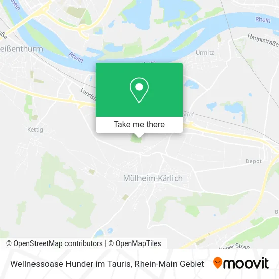 Карта Wellnessoase Hunder im Tauris