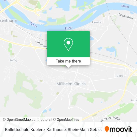 Карта Ballettschule Koblenz Karthause