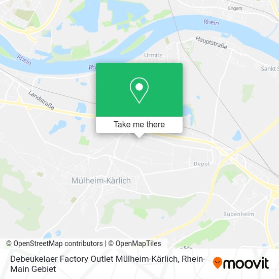 Карта Debeukelaer Factory Outlet Mülheim-Kärlich