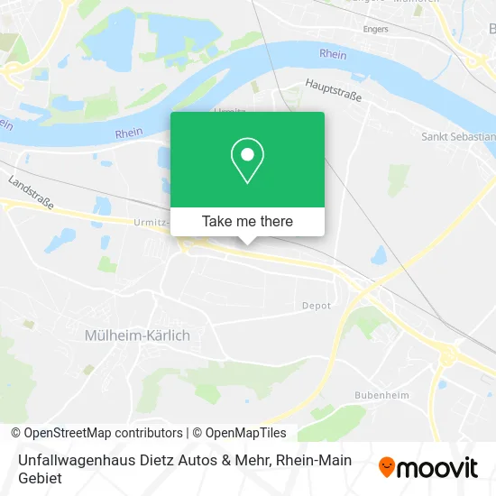Карта Unfallwagenhaus Dietz Autos & Mehr