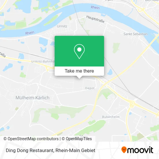 Карта Ding Dong Restaurant