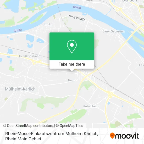 Карта Rhein-Mosel-Einkaufszentrum Mülheim Kärlich