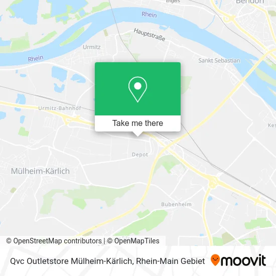 Карта Qvc Outletstore Mülheim-Kärlich