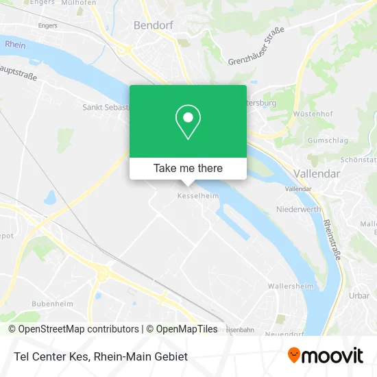 Tel Center Kes map