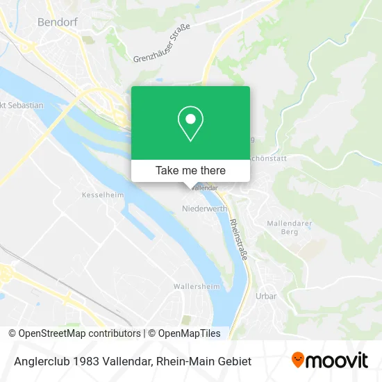 Карта Anglerclub 1983 Vallendar
