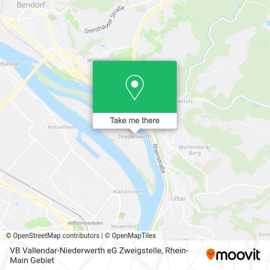 Карта VB Vallendar-Niederwerth eG Zweigstelle