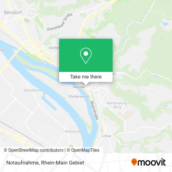 Карта Notaufnahme
