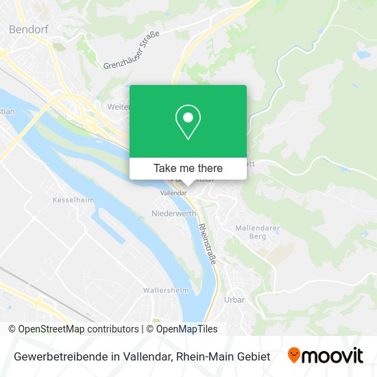 Карта Gewerbetreibende in Vallendar
