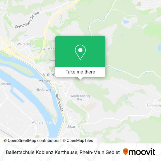 Карта Ballettschule Koblenz Karthause