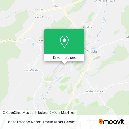 Карта Planet Escape Room