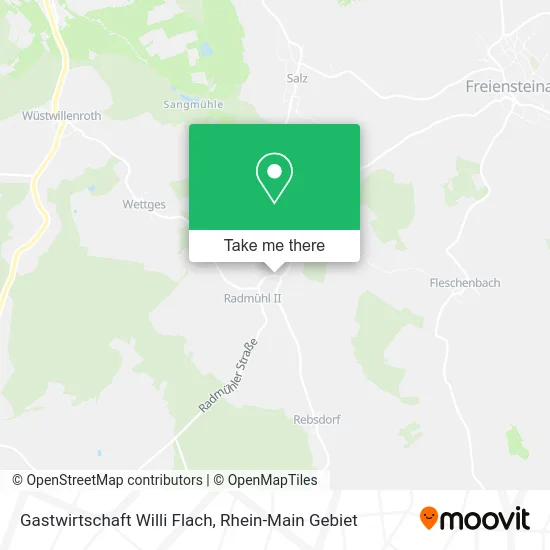 Карта Gastwirtschaft Willi Flach