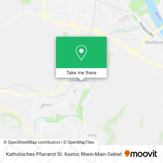Карта Katholisches Pfarramt St. Kastor