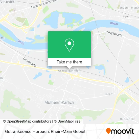 Карта Getränkeoase Horbach