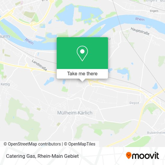 Карта Catering Gas