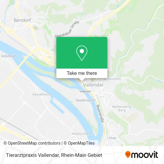 Карта Tierarztpraxis Vallendar