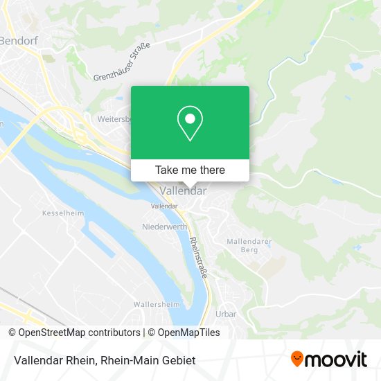 Карта Vallendar Rhein