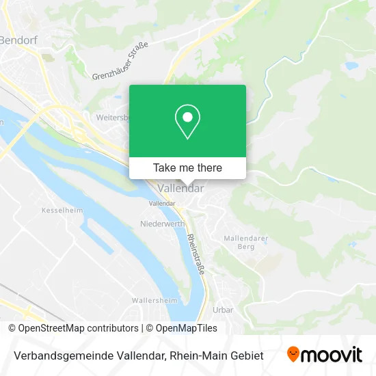 Карта Verbandsgemeinde Vallendar