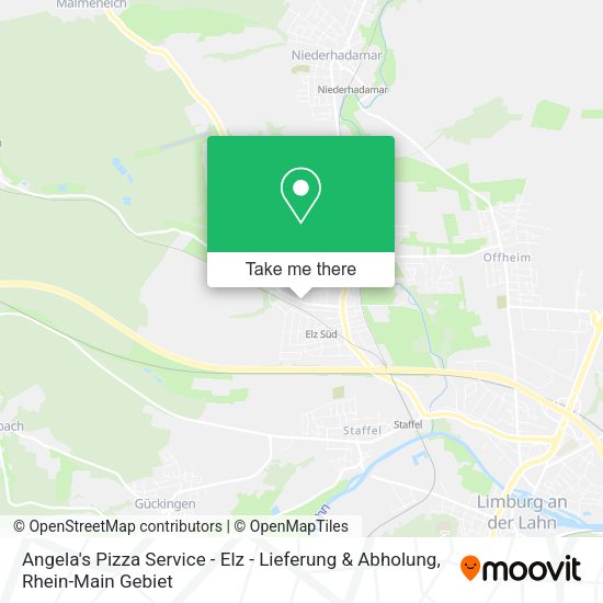 Карта Angela's Pizza Service - Elz - Lieferung & Abholung
