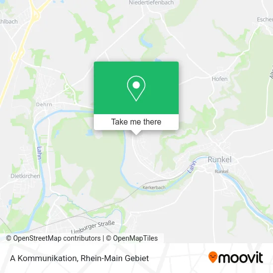 A Kommunikation map