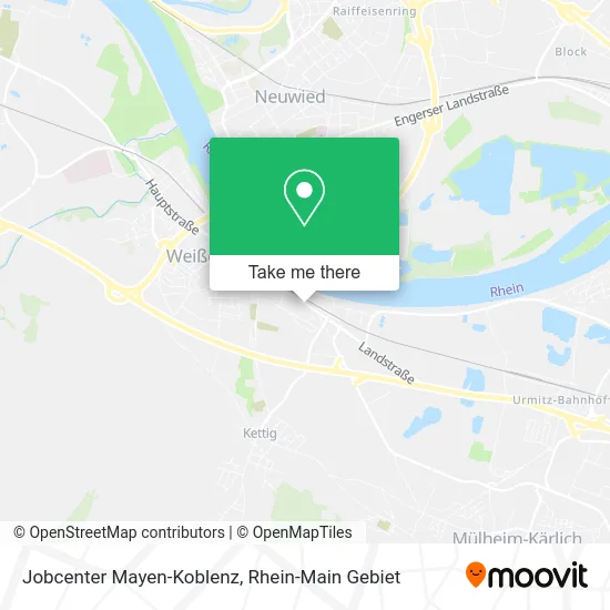 Карта Jobcenter Mayen-Koblenz