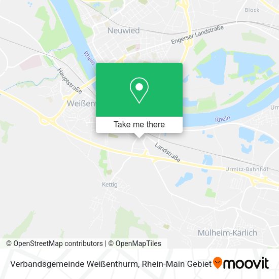 Карта Verbandsgemeinde Weißenthurm