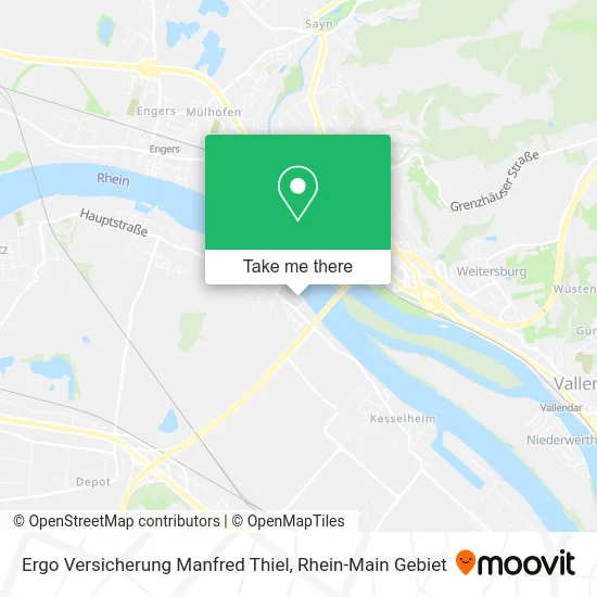 Карта Ergo Versicherung Manfred Thiel