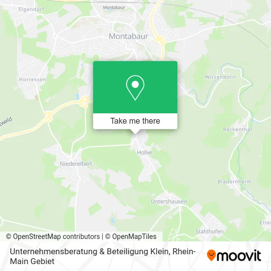 Карта Unternehmensberatung & Beteiligung Klein