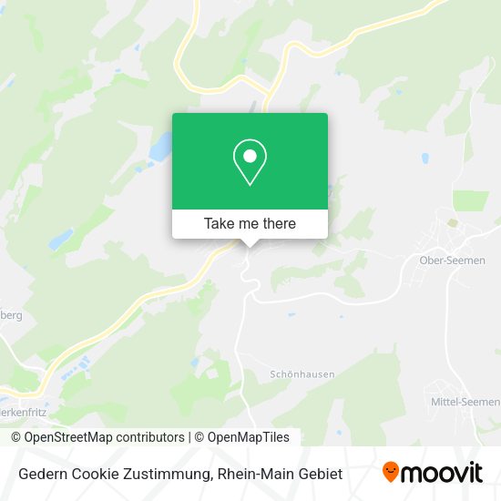 Карта Gedern Cookie Zustimmung