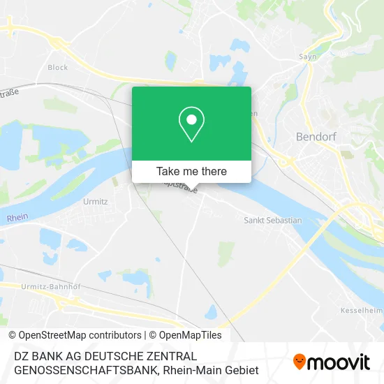 Карта DZ BANK AG DEUTSCHE ZENTRAL GENOSSENSCHAFTSBANK