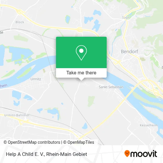 Help A Child E. V. map