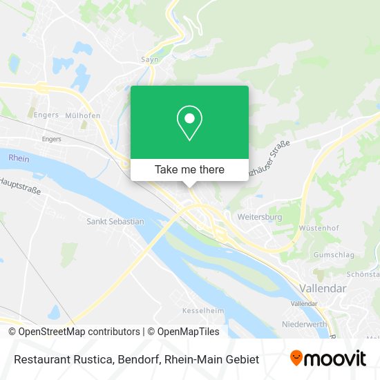 Карта Restaurant Rustica, Bendorf