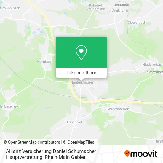 Карта Allianz Versicherung Daniel Schumacher Hauptvertretung