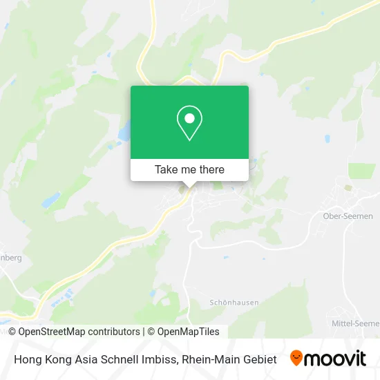 Карта Hong Kong Asia Schnell Imbiss