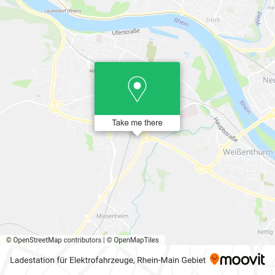 Карта Ladestation für Elektrofahrzeuge