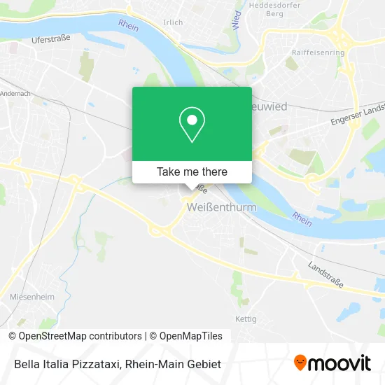 Карта Bella Italia Pizzataxi