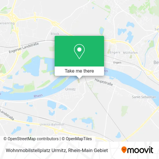 Карта Wohnmobilstellplatz Urmitz
