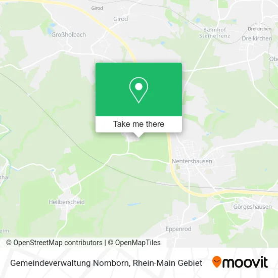 Карта Gemeindeverwaltung Nomborn