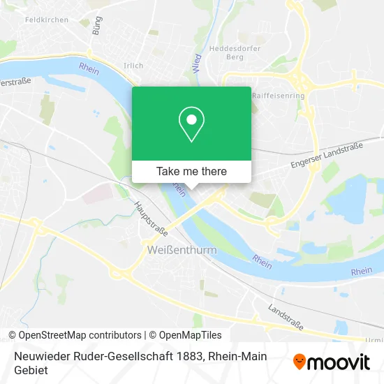 Карта Neuwieder Ruder-Gesellschaft 1883