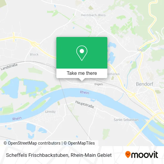 Карта Scheffels Frischbackstuben