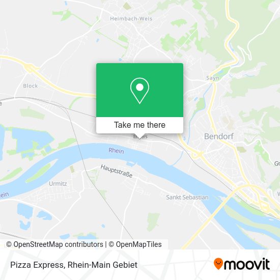 Карта Pizza Express