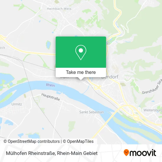 Mülhofen Rheinstraße map